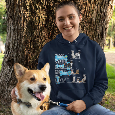 Rescued My Family Hoodie For Dog Lovers