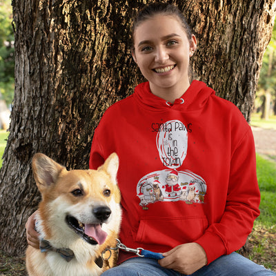 Santa Paws Is In Town Hoodie For Dog Lovers