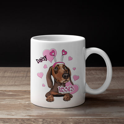 Kisses Free For You Customized Mug For Dog Lover