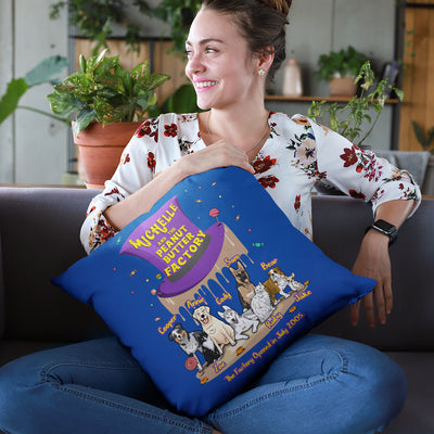 The Peanut Butter Factory Pillow Cover