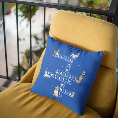 Scrabble Designed Pillow Cover For Pet Lovers