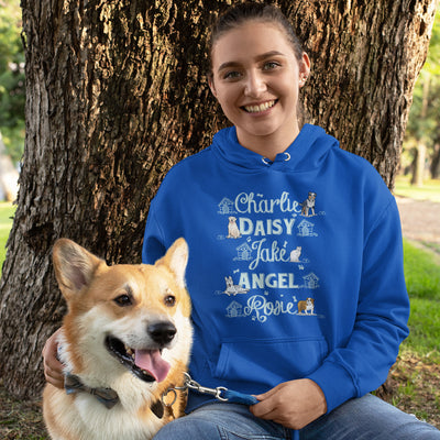 Pet Names Hoodie For Dog Lovers