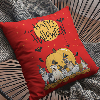 Happy Halloween Personalized Dog Lovers Pillow Cover