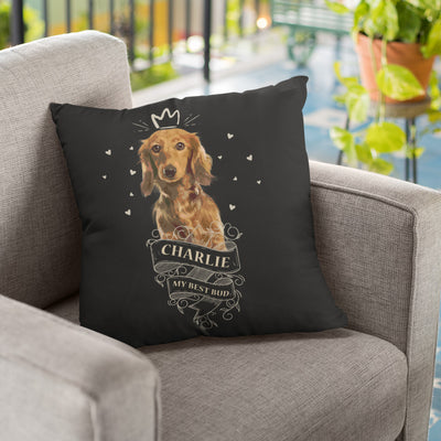 My Best Bud Dog Lovers Pillow Cover