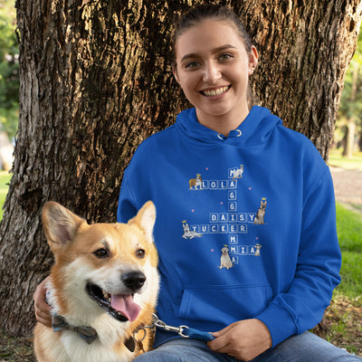 Scrabble Designed Hoodie For Pet Lovers