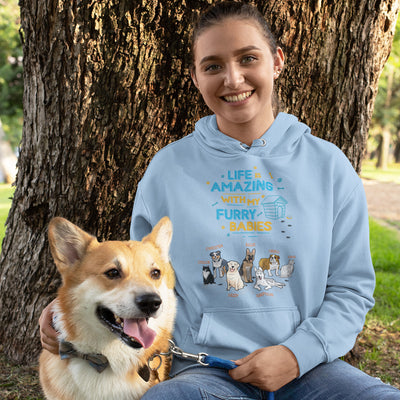 Life Is Amazing With Furry Babies Hoodie For Dog Lovers