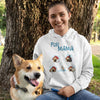 Customized Fur Mama Dog Lovers Hoodie