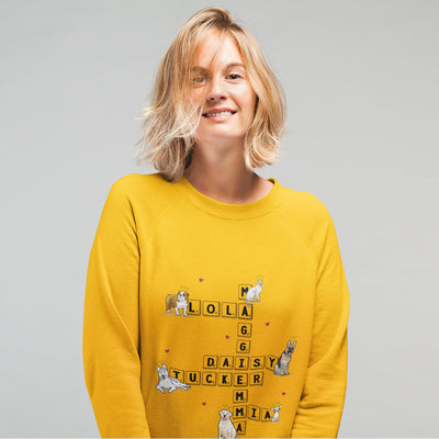 Scrabble Designed Sweatshirt For Pet Lovers