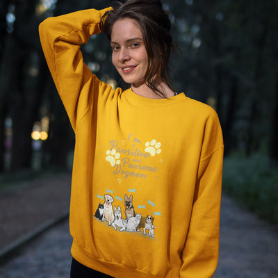 I'm A Pawsitive And Pawsome Dog Lovers Sweatshirt