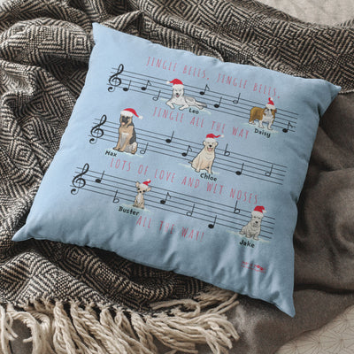 Jingle Bells Jingle Bell... Customized Chritsmas Dog Lover Pillow Cover