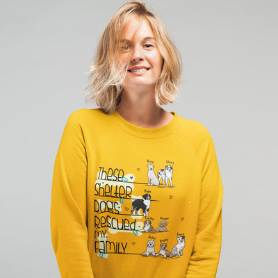 Rescued My Family Sweatshirt For Dog Lovers