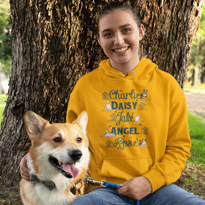 Pet Names Hoodie For Dog Lovers