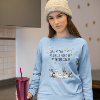 Life Without Pets Is Like... Personalized Dog Lovers Sweatshirt