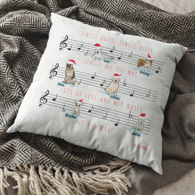 Jingle Bells Jingle Bell... Customized Chritsmas Dog Lover Pillow Cover