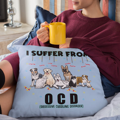 Personalized OCD Pillow Cover For Dog Lovers