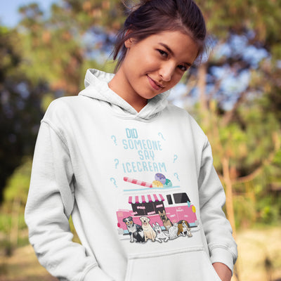 Did Someone Say Ice-Cream?  Customized Dog Lovers Hoodie