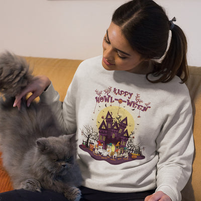 Halloween Themed Customized Sweatshirt For Dog Lovers