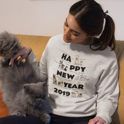 Happy New Year Customized Sweatshirt For Dog Lovers