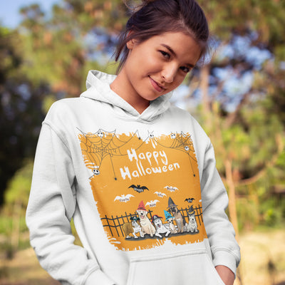 Customized Dog Lovers Happy Halloween Hoodie