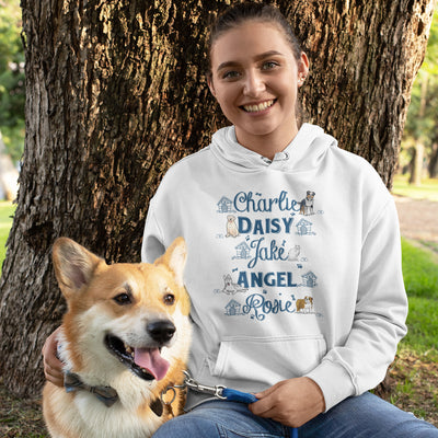 Pet Names Hoodie For Dog Lovers