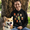 Dog Retro Style Hoodie Wth Pet Names