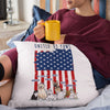 United By Paws Customized 4th July Pillow Cover For Dog Lovers