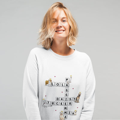 Scrabble Designed Sweatshirt For Pet Lovers