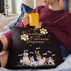 I'M A Pawsitive And Pawsome Mom Pillow Cover