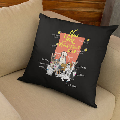 New Year Themed Customized Pillow Cover