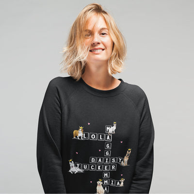 Scrabble Designed Sweatshirt For Pet Lovers